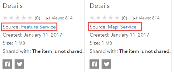 Layer item details Layer item details